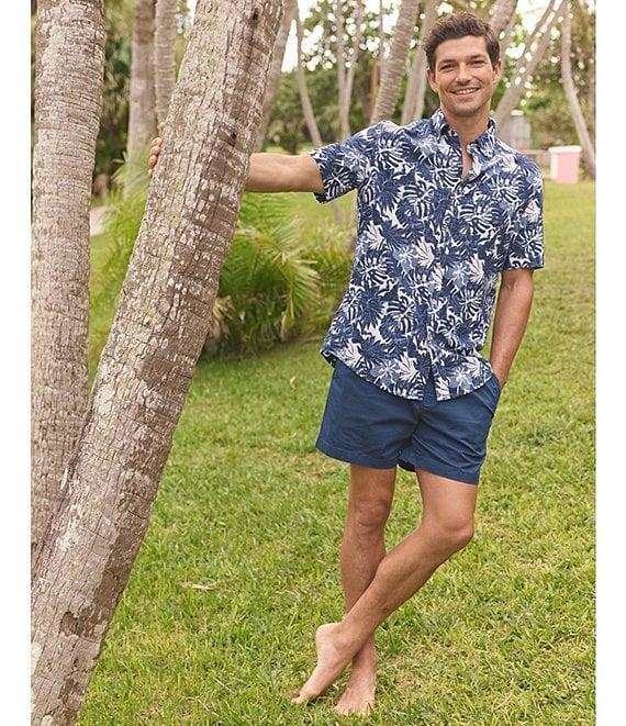 Southern Tide Grand Palms Short Sleeve Woven Shirt Product Image