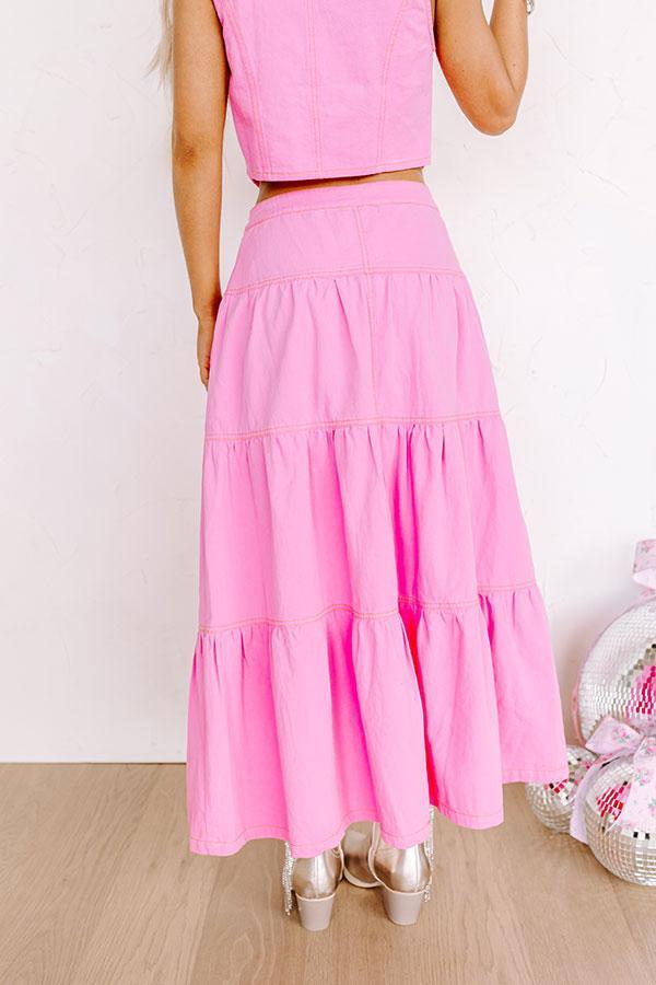 Lady Luck High Waist Denim Skirt Product Image