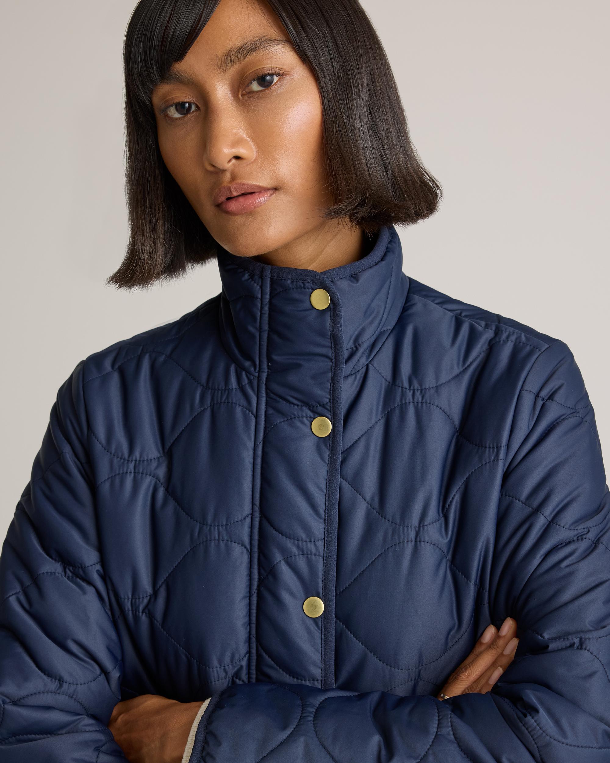 Quince | Women's Featherless Quilted Long Puffer Jacket Size XS, Nylon Product Image