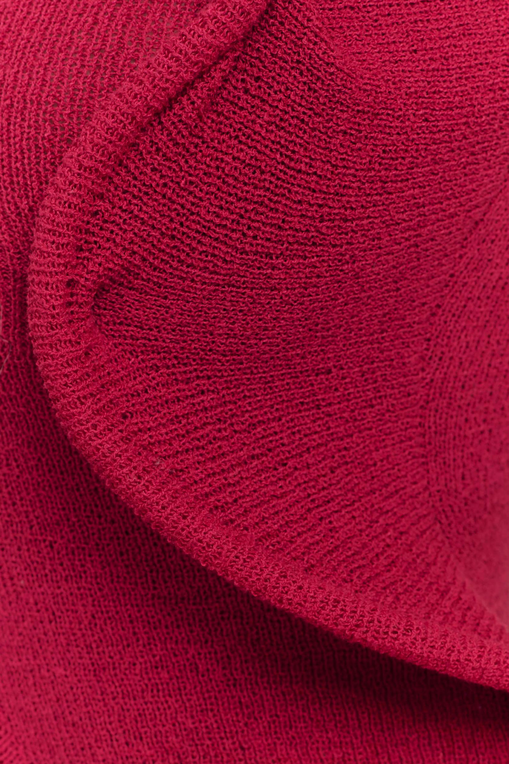 Haisley Off Shoulder Knit Top - Raspberry Product Image