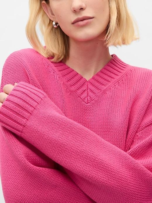 Oversized V-Neck Sweater Product Image