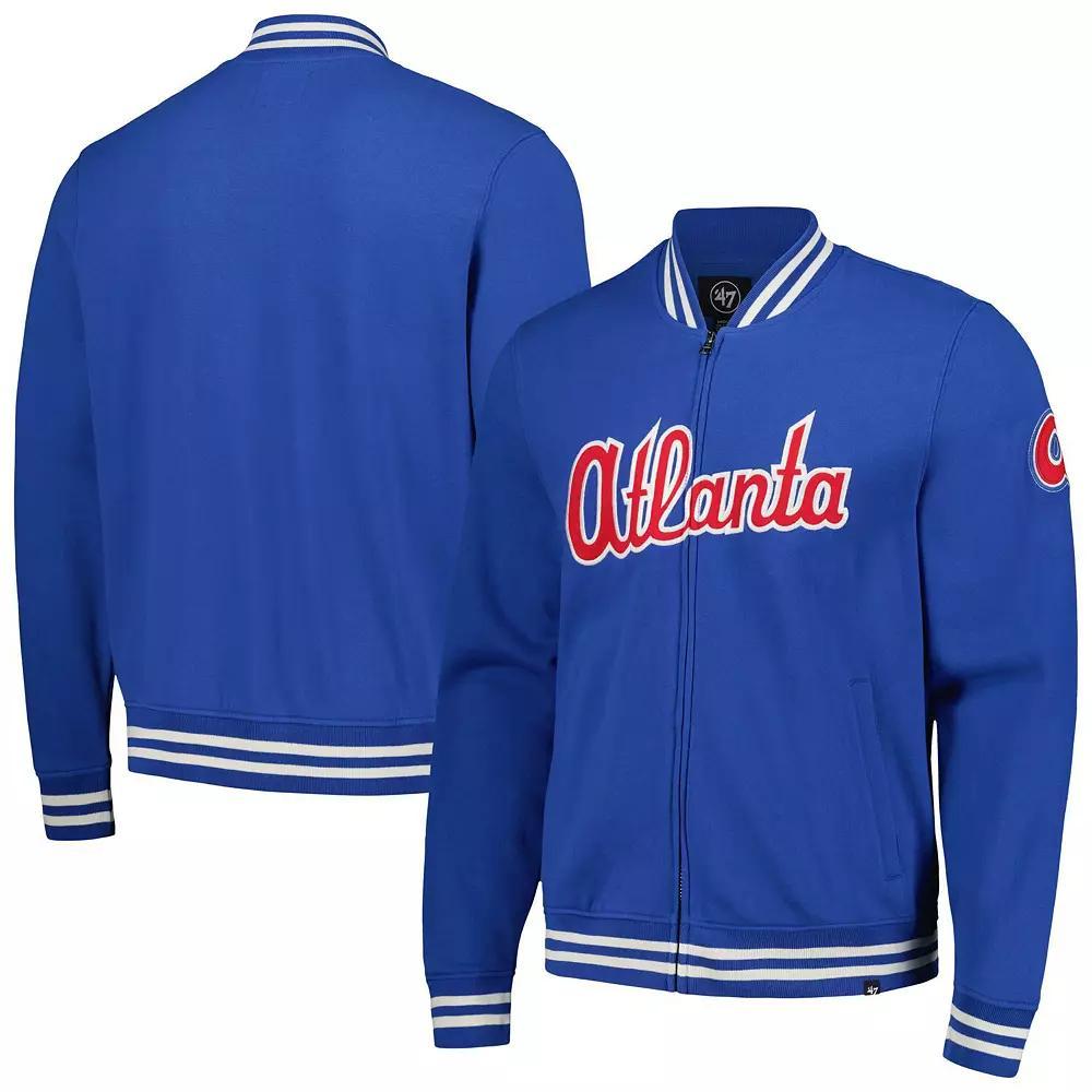 Mens 47 Royal Atlanta Braves Wax Pack Pro Camden Full-Zip Track Jacket Product Image