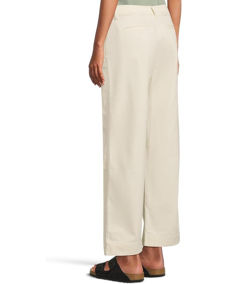 Petite Lakewashed Pull-On Chambray Wide Leg Pants Product Image
