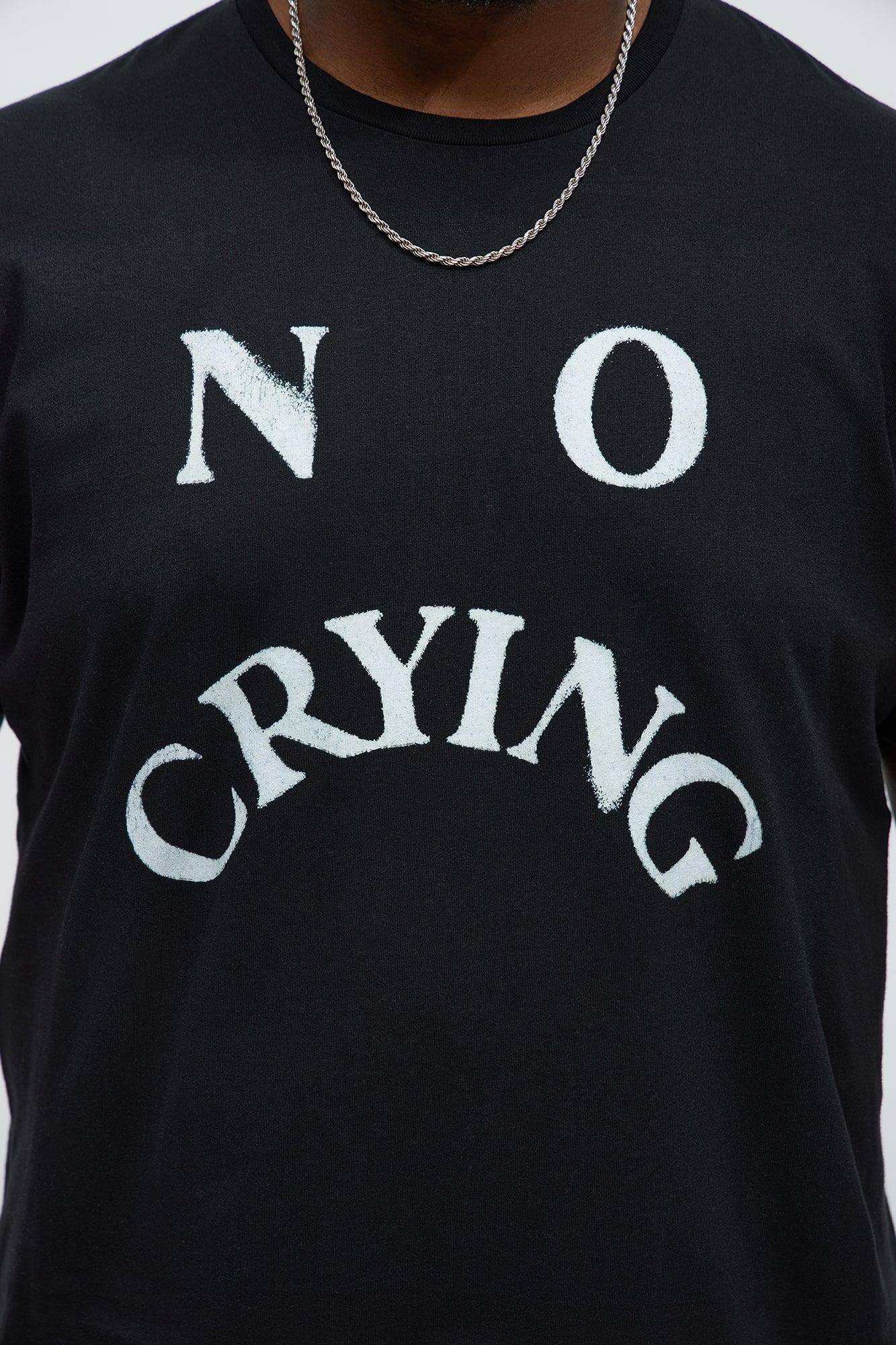No Crying On The Yacht Short Sleeve Tee - Black Male Product Image