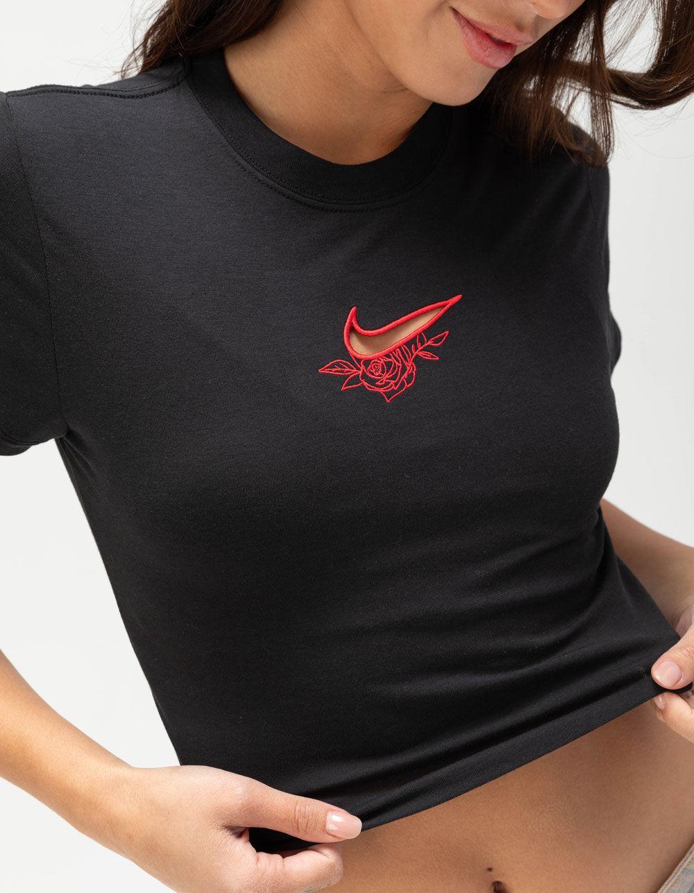 NIKE Sportswear Chill Knit Womens Crop Tee Product Image