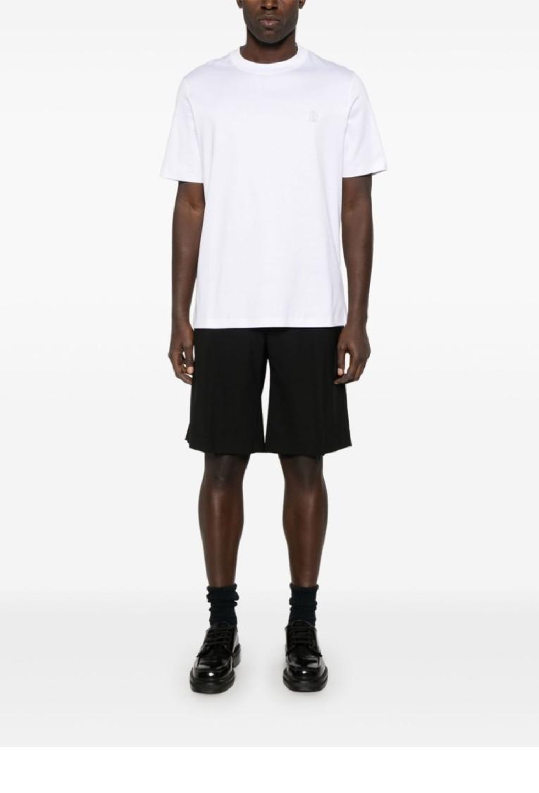 BRUNELLO CUCINELLI T Shirt With Print In White Product Image
