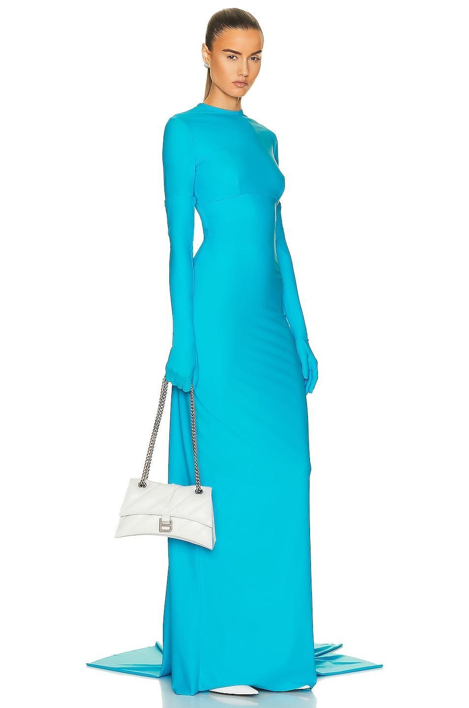 BALENCIAGA Extra Small Crush Shoulder Bag In Optic White Product Image