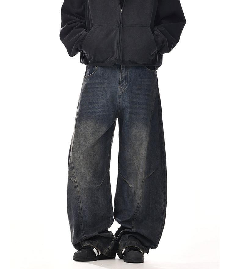 RT No. 12050 BLUE SCIMITAR STRAIGHT DENIM JEANS Product Image