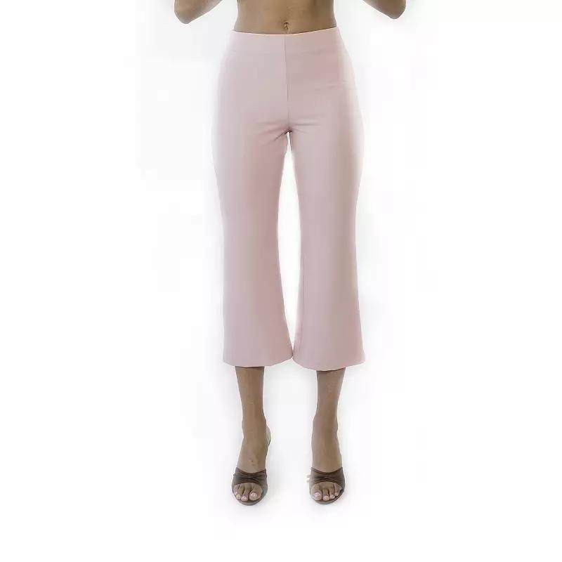 Women's ALEXIA ADMOR Quinn Flared Cropped Capri Pants, Size: 10, Black Product Image