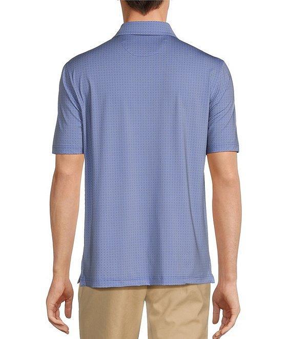 Hart Schaffner Marx Luxury Performance Short Sleeve Geo Floral Polo Shirt Product Image