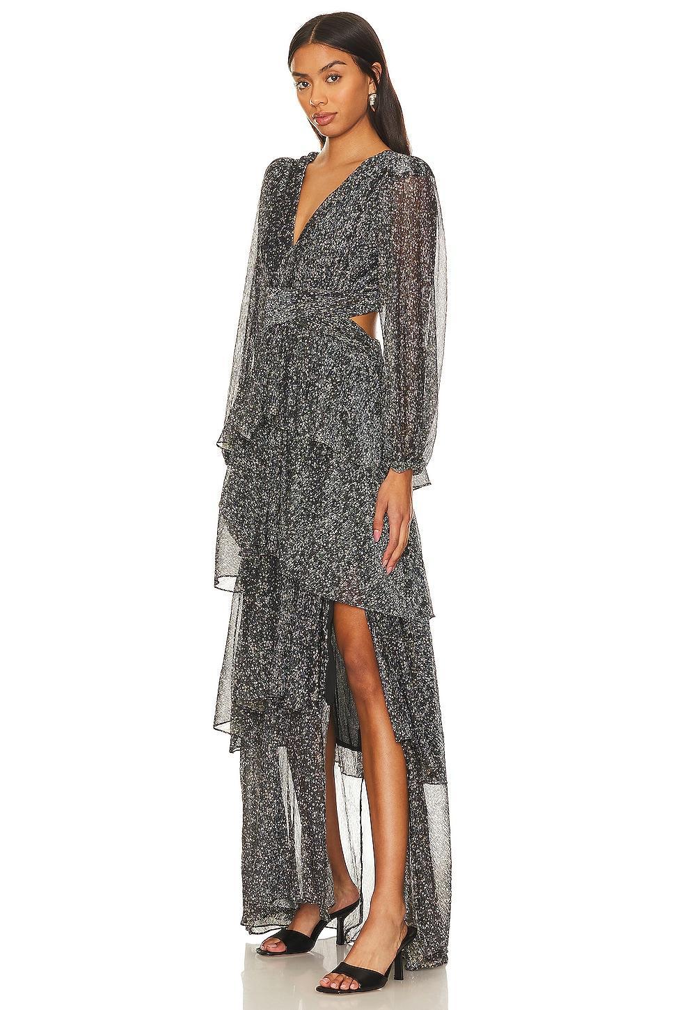 Womens Anora Floral Ruffled Maxi Dress Product Image