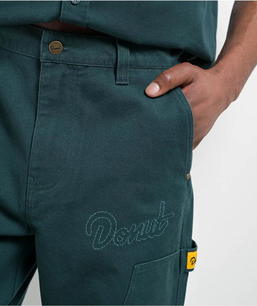 Donut Wrench Double Knee Green Carpenter Jeans Product Image
