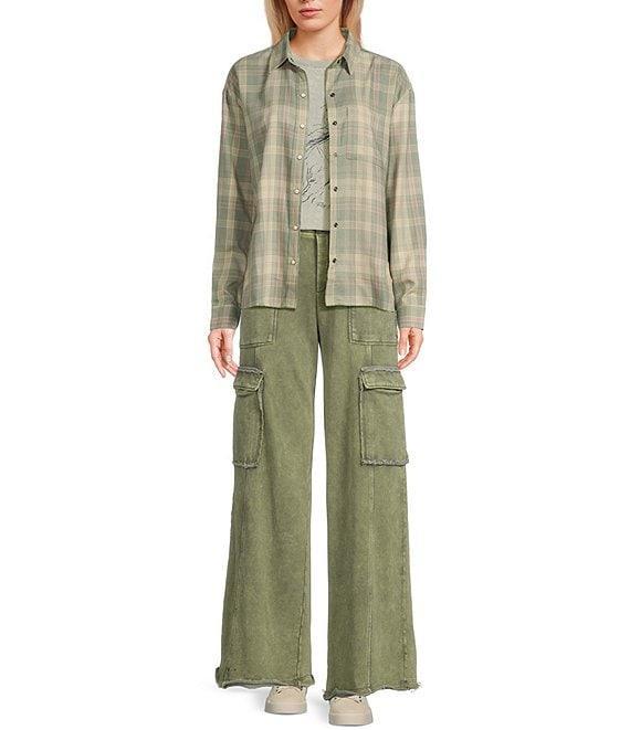 Flag and Anthem Eric Long Sleeve Plaid Woven Shirt Product Image