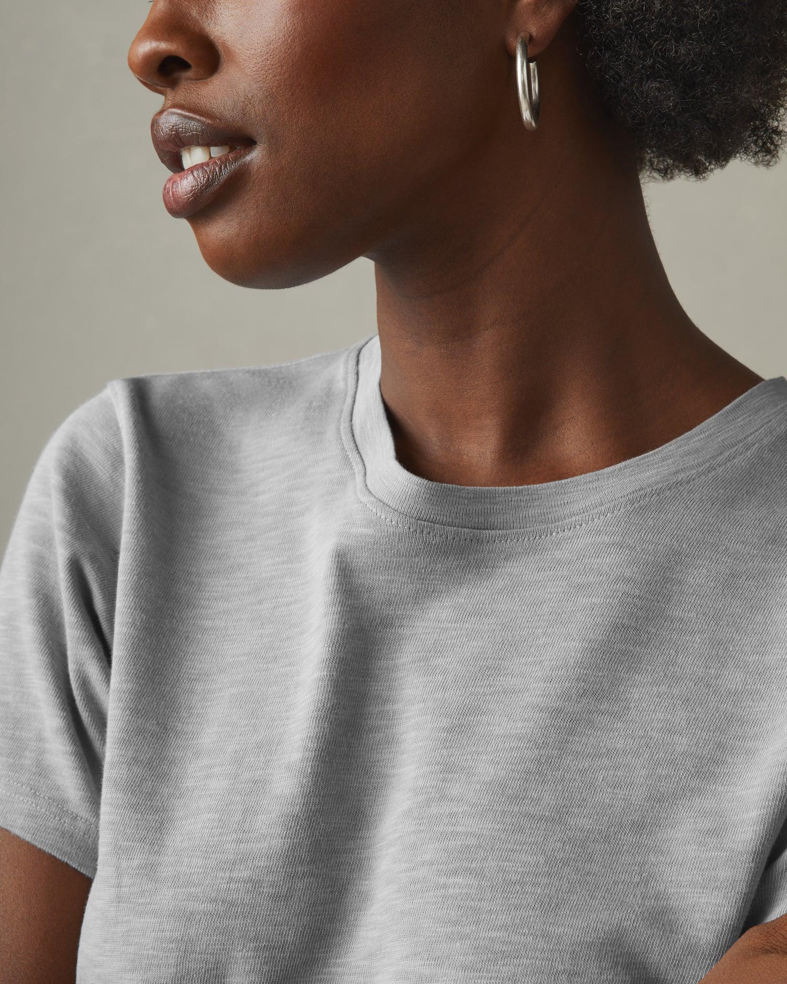 Women's Premium Slub Crew Tee - Cement Female Product Image
