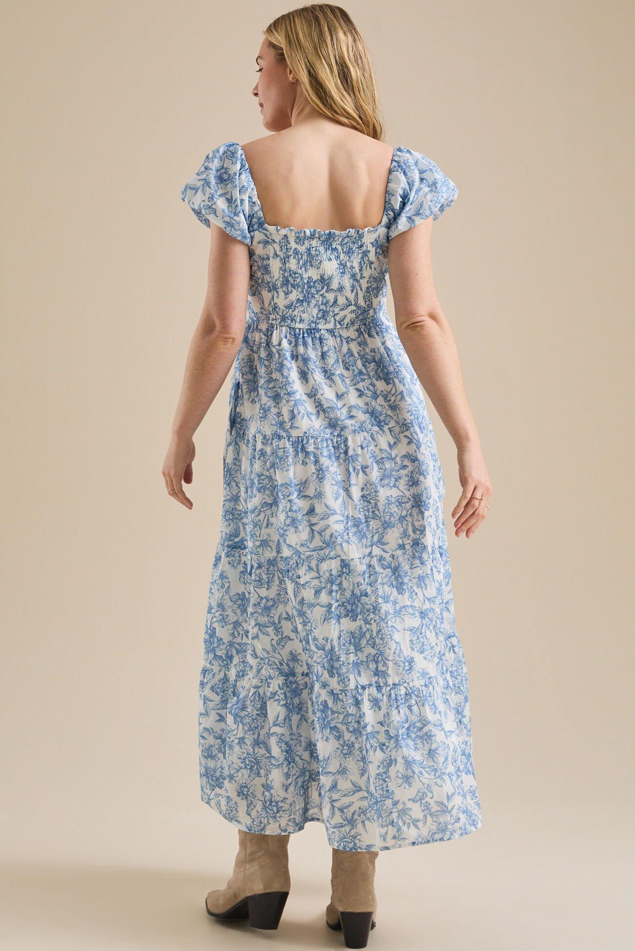 Addison Floral Midi Dress Product Image