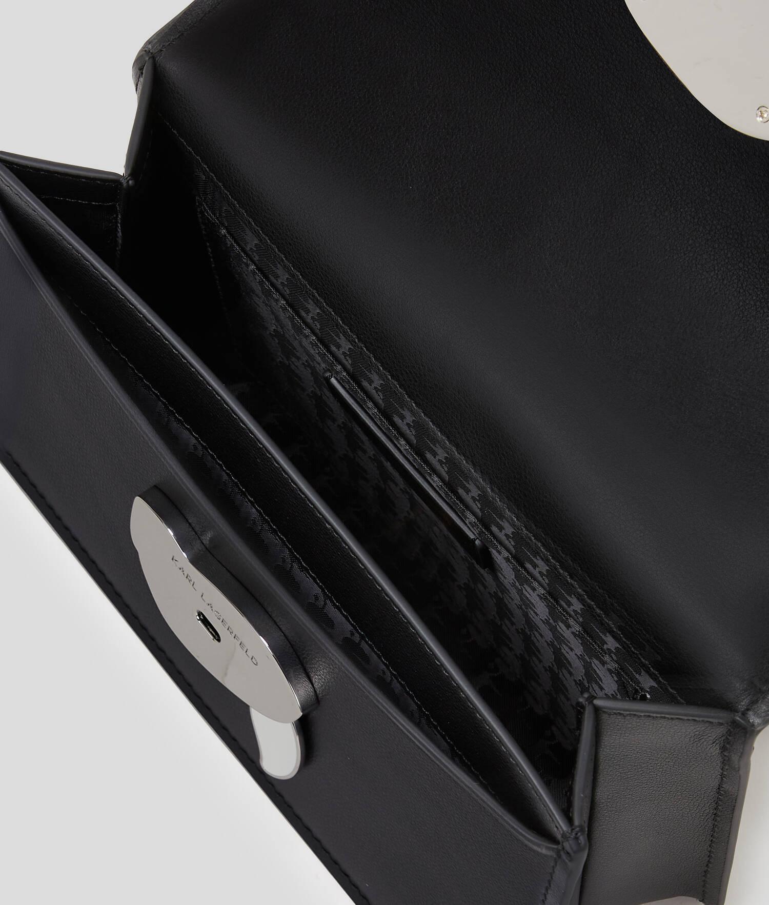 IKON LOCK LEATHER SHOULDER BAG Product Image