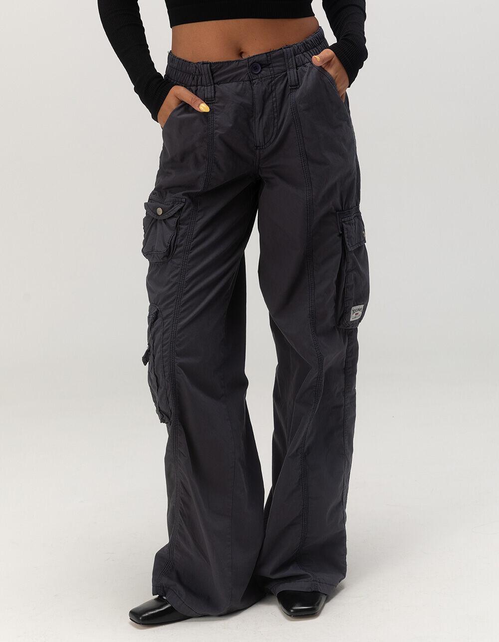 BDG Urban Outfitters Low Rise Y2K Womens Cargo Pants - MIDNIGHT BLUE Product Image