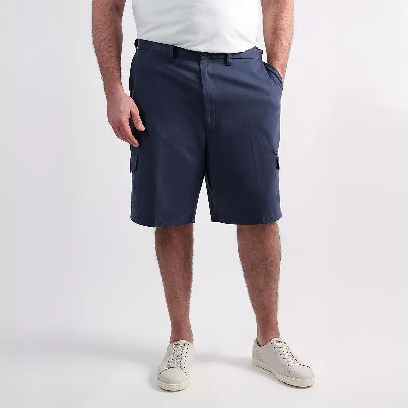 Big & Tall Haggar Mens Cotton Cargo Short Mood Blue Product Image