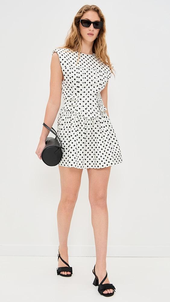 GANNI Printed Double Satin Corset Mini Dress | Shopbop Product Image