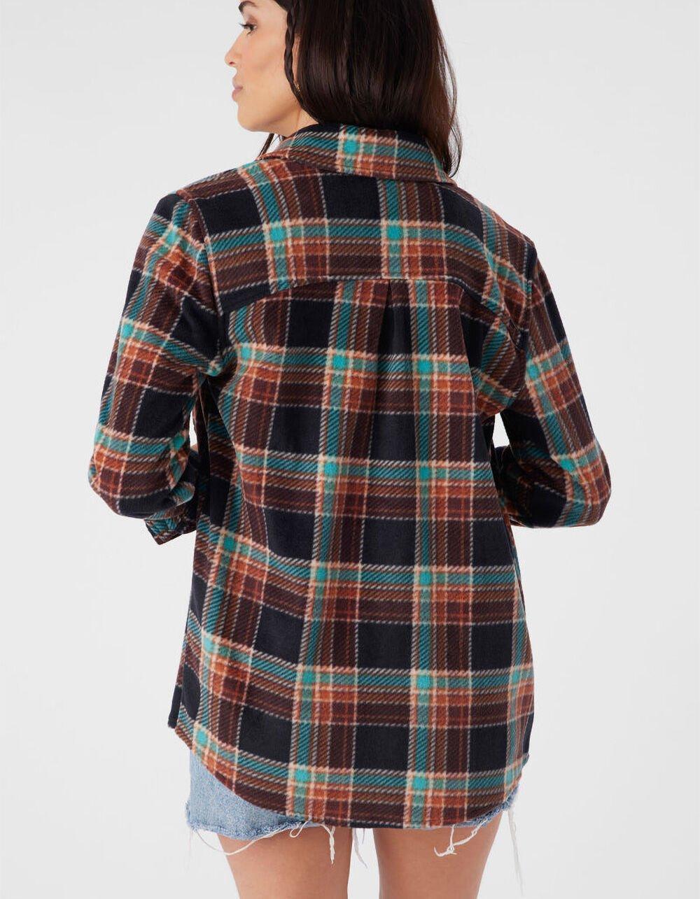 O'NEILL Zuma Superfleece Flannel Womens Shirt - BLACK COMBO Product Image