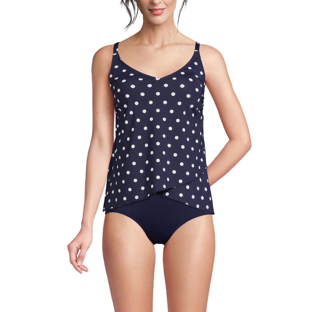 Womens Lands End DDD-Cup Chlorine Resistant Tulip Hem Tankini Swim Top Product Image