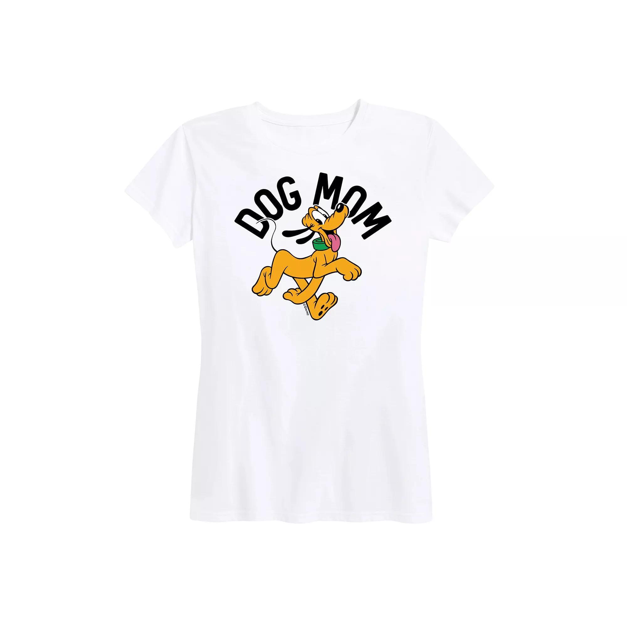 Disneys Pluto Womens Dog Mom Graphic Tee Product Image
