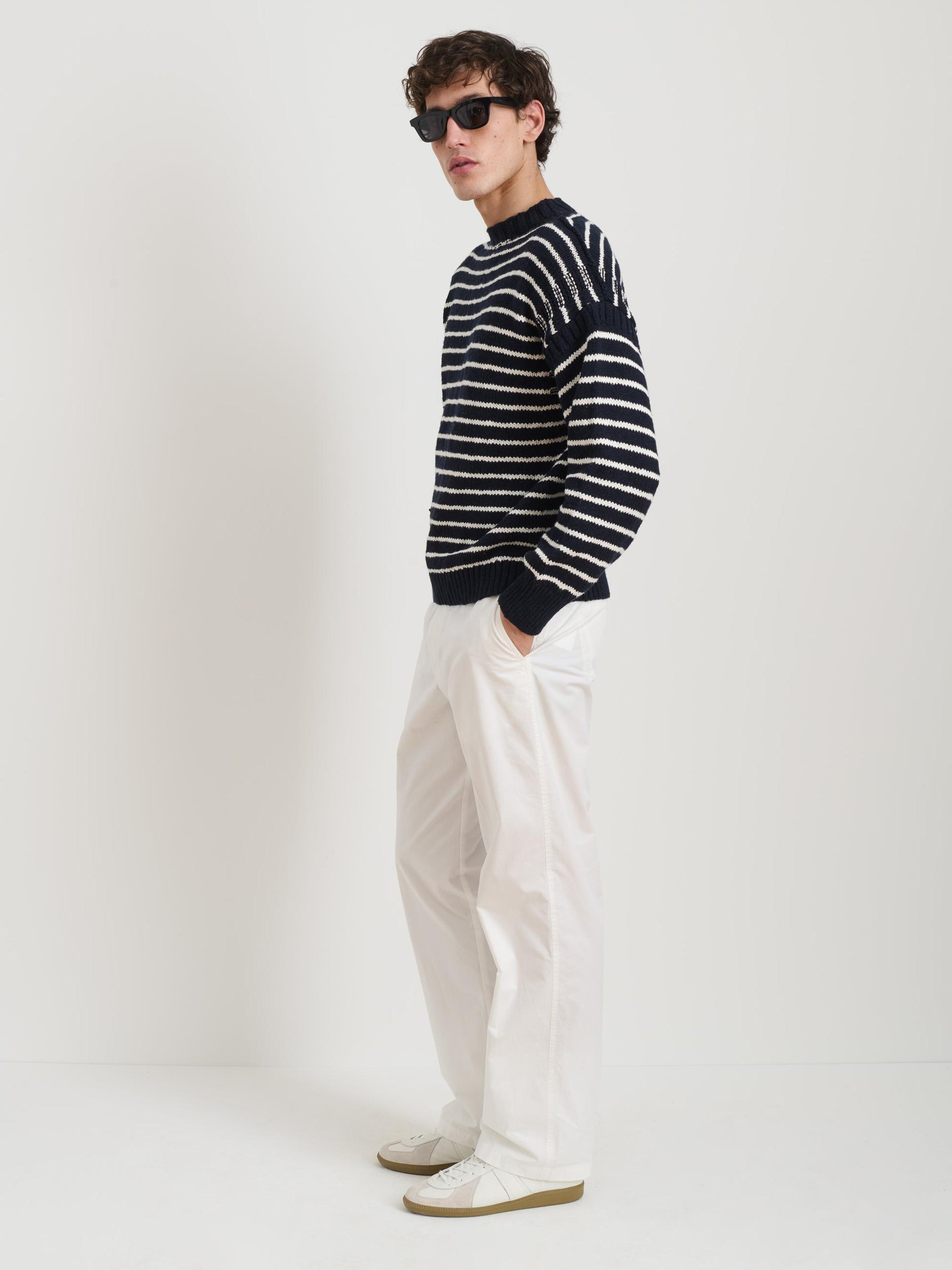 Harbor Stripe Sweater In Cotton Product Image