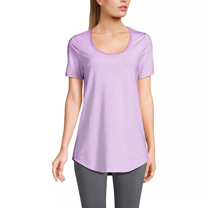 Womens Lands End Short Sleeve Tunic T-Shirt, Womens Product Image