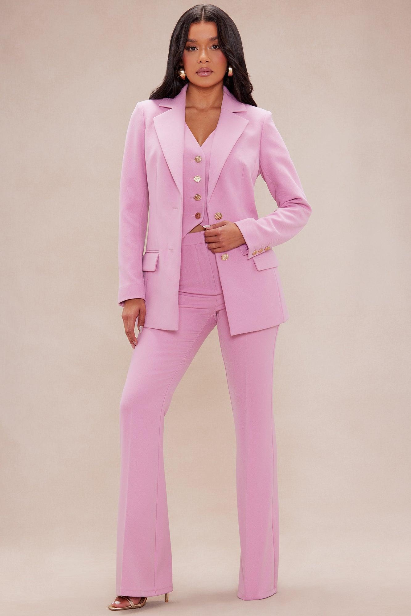 Crishelle Tailored Blazer - Pink Product Image