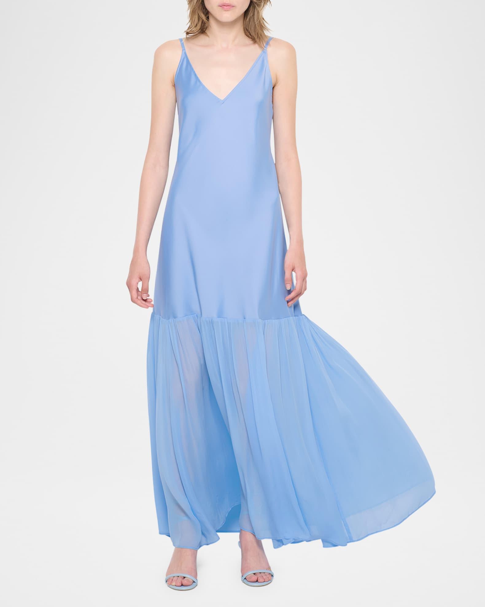 Provence Satin Maxi Dress Product Image