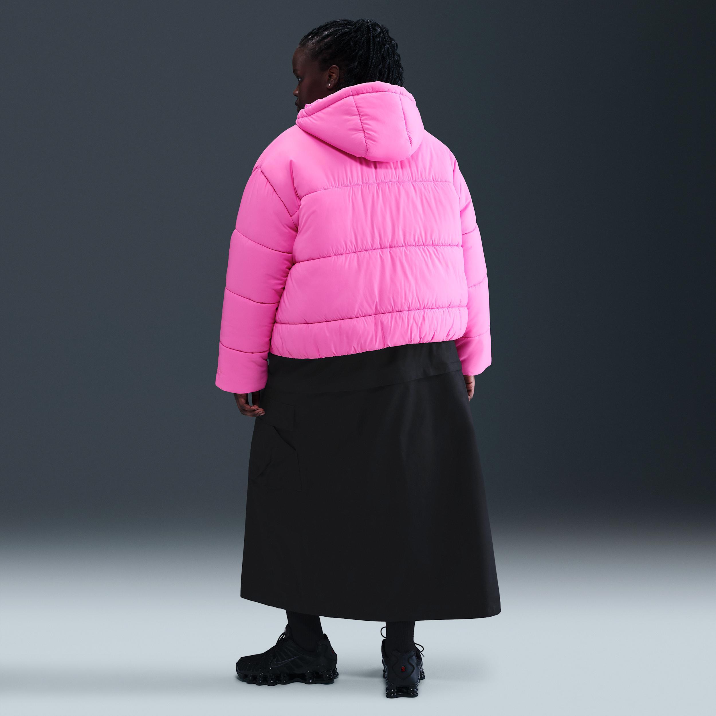 Nike Sportswear Classic Puffer Women's Therma-FIT Loose Hooded Jacket (Plus Size) Product Image