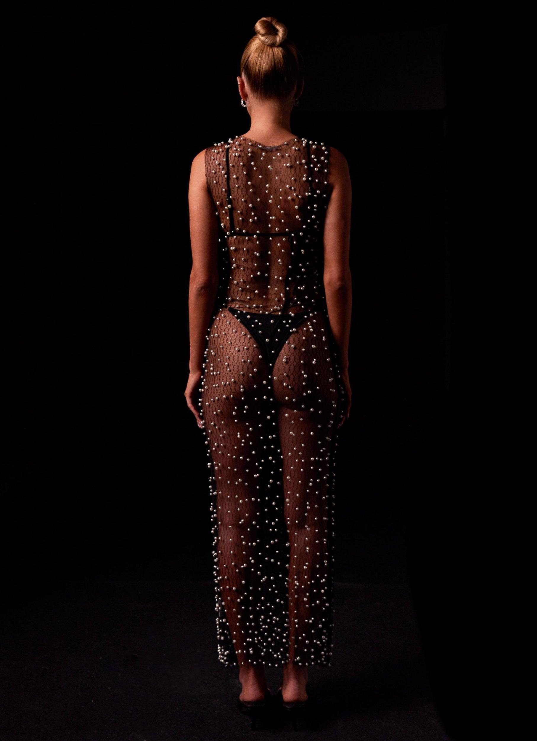 Pop The Bubbly Maxi Dress - Twilight Pearl Product Image
