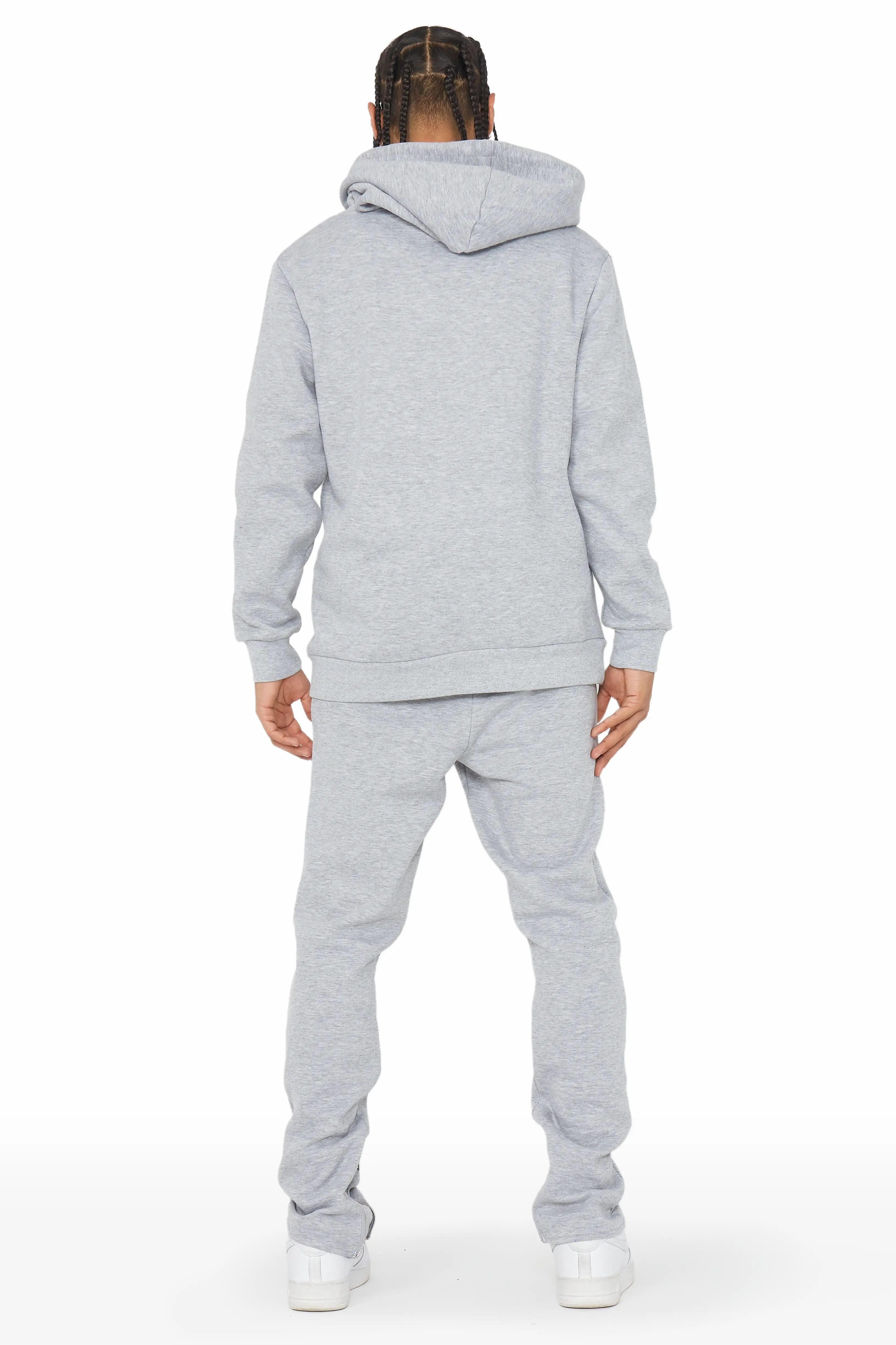 Warblen Grey/Blue Slim Fit Track Set Male Product Image