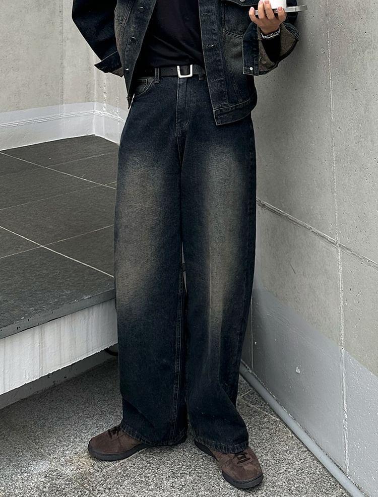 Stand-Collar Denim Jacket Product Image