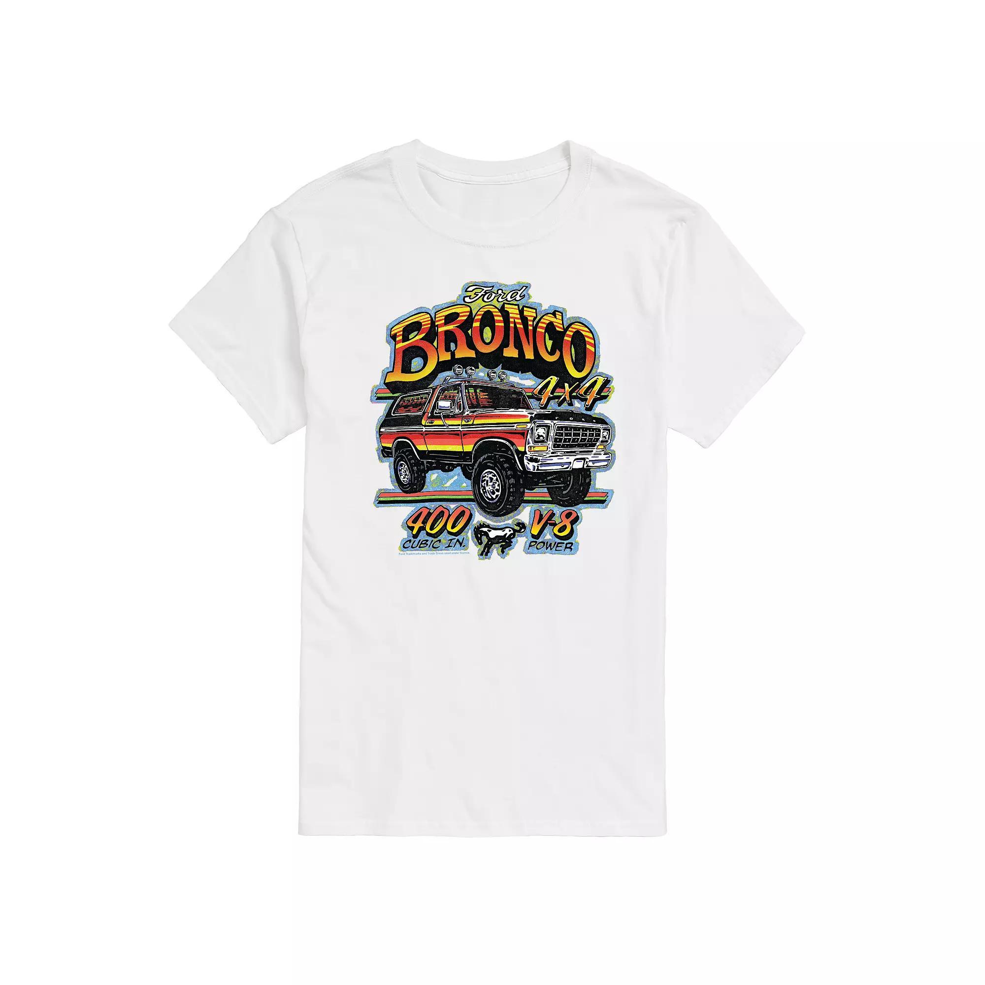 Big & Tall Ford Bronco V-8 Vintage Graphic Tee, Mens Product Image