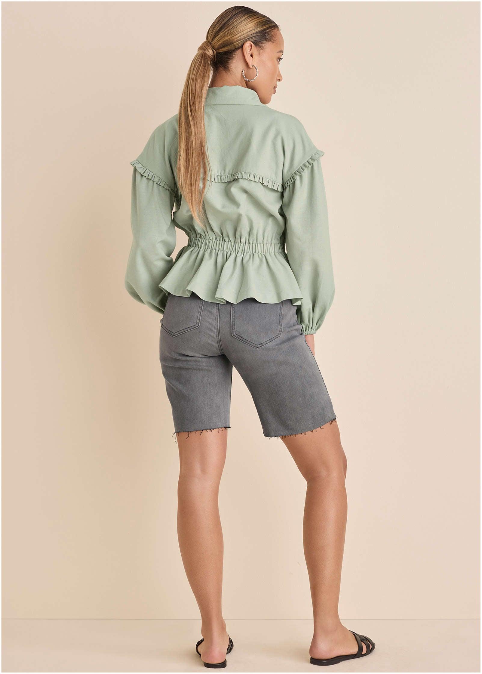 Linen Jacket - Storm Gray Product Image