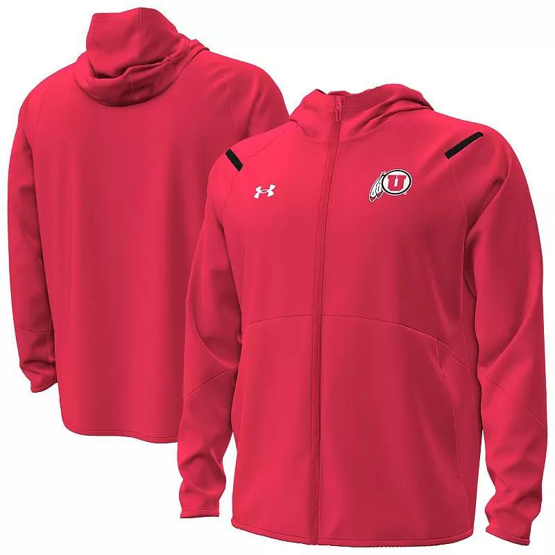 Men's Under Armour Red Maryland Terrapins Unstoppable Performance Fleece Hoodie��Half-Zip Jacket, Size: Small Product Image