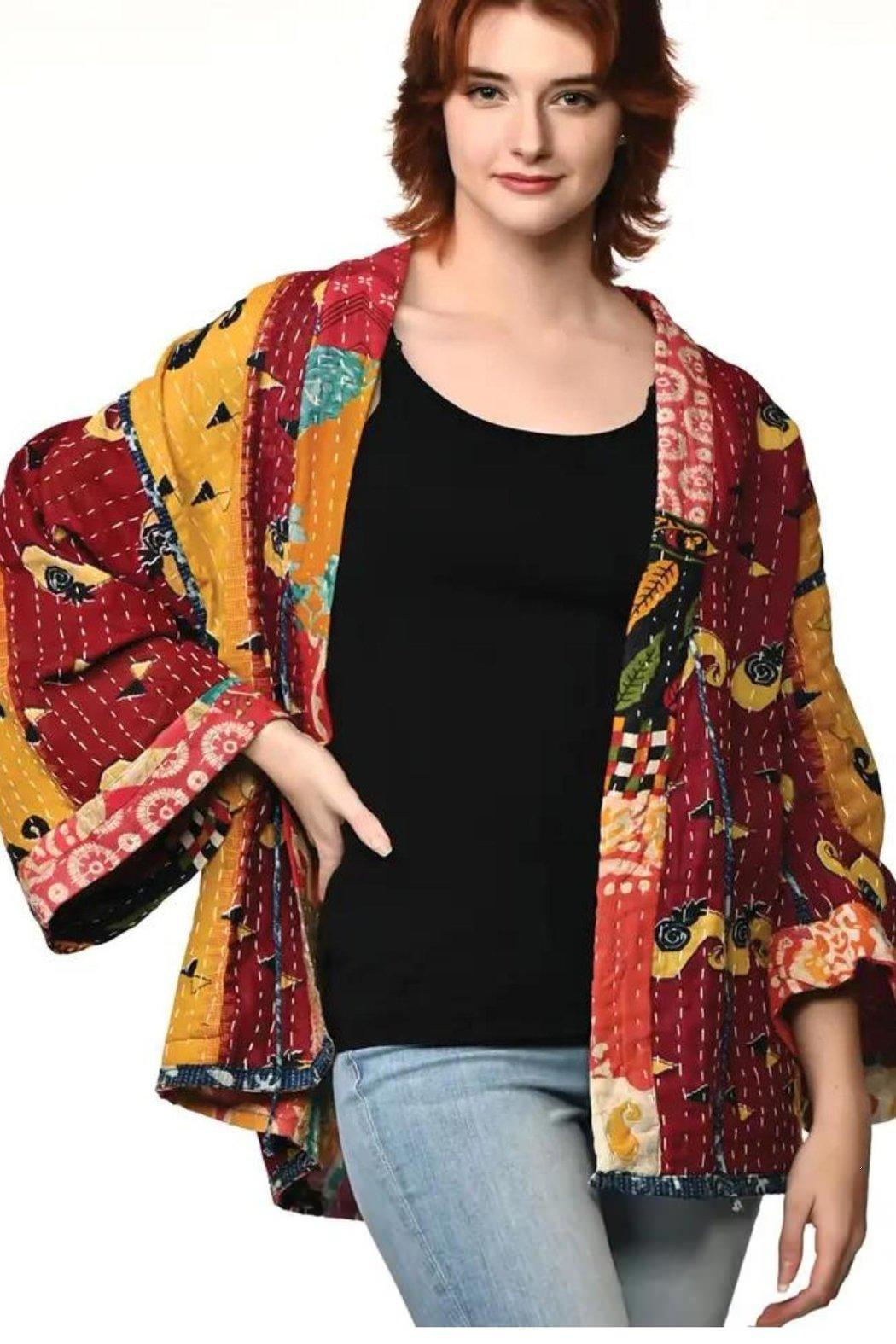 Kantha Reversible Kimono Jacket Product Image