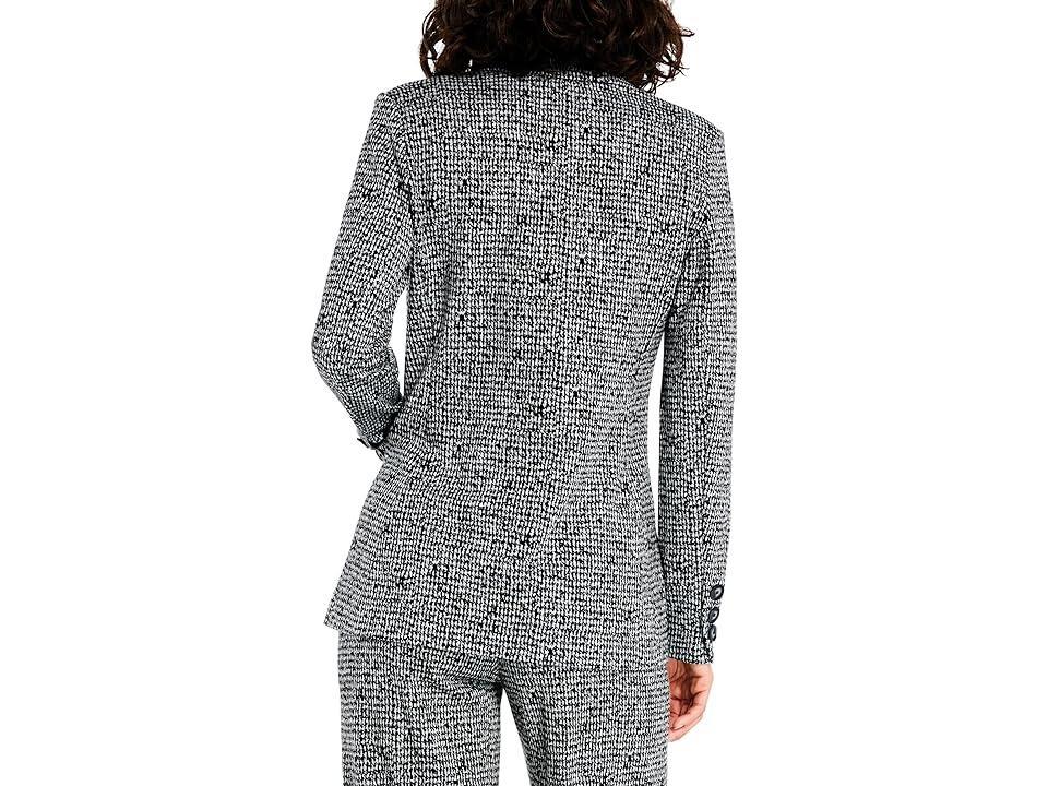 NIC+ZOE Etched Tweed Knit Blazer Multi) Women's Clothing Product Image