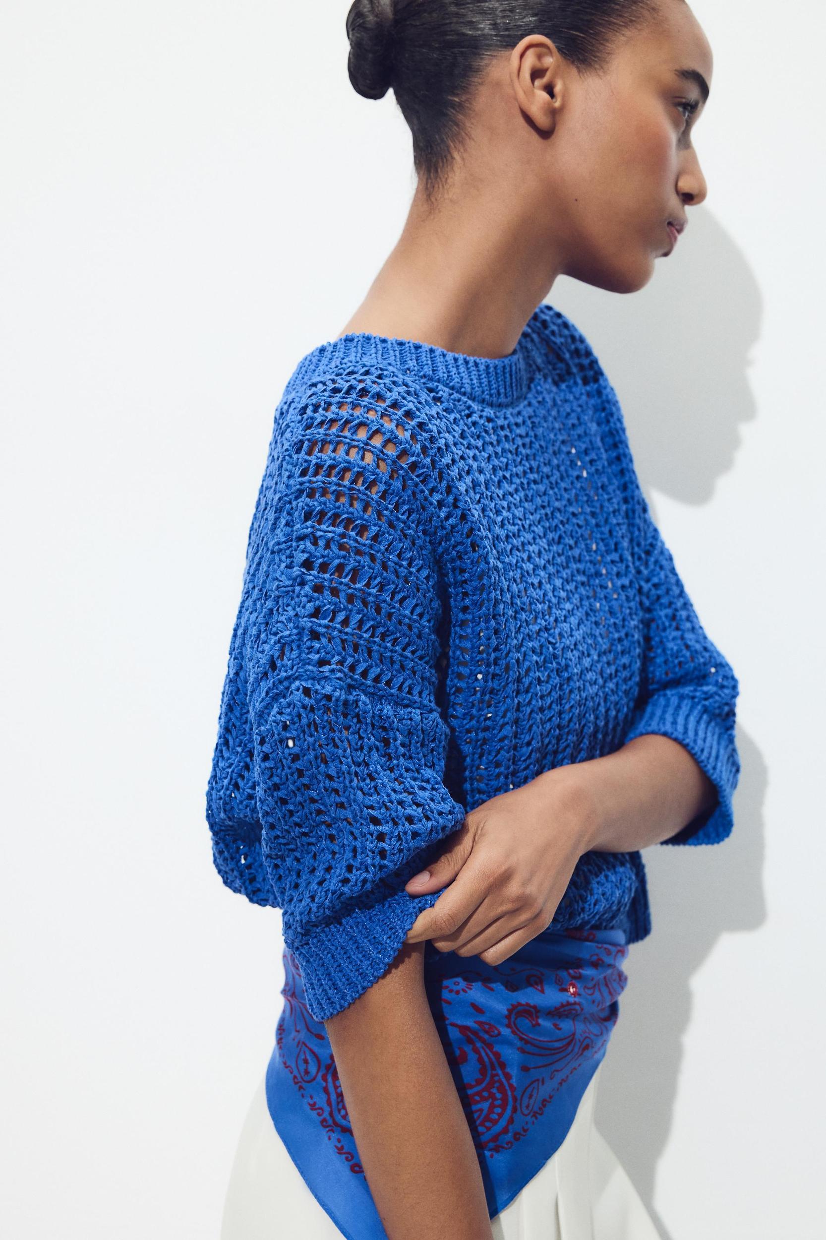 FRENCH SLEEVE KNIT TOP Product Image