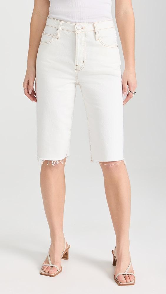 FRAME Cycling Short Raw Fray Shorts | Shopbop Product Image