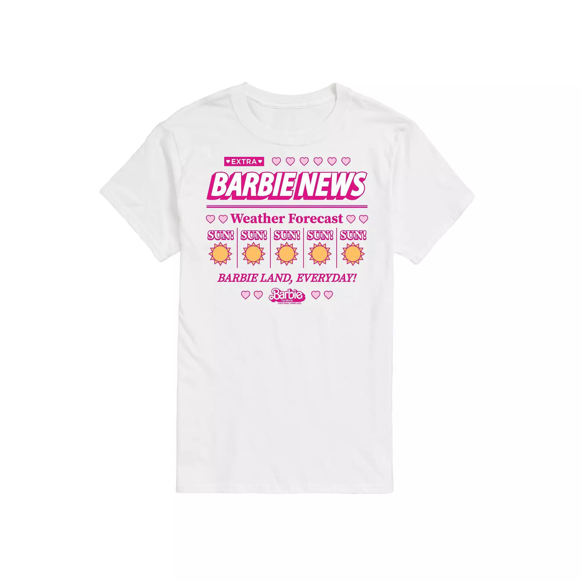 Big & Tall Barbie The Movie Weather Forecast Graphic Tee, Mens Product Image