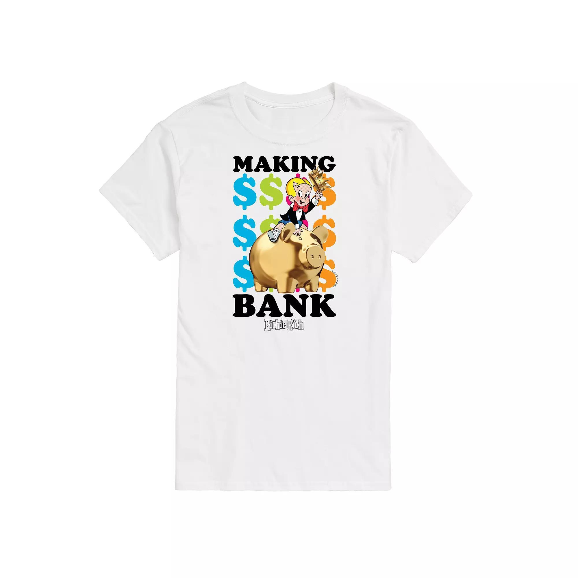 Mens Richie Rich Making Bank Graphic Tee Product Image