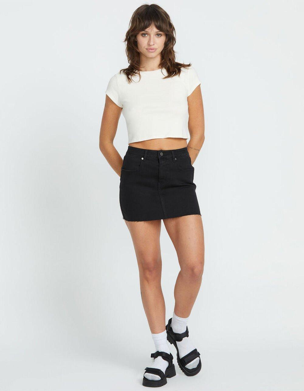 VOLCOM Dropping In Womens Denim Mini Skirt Product Image