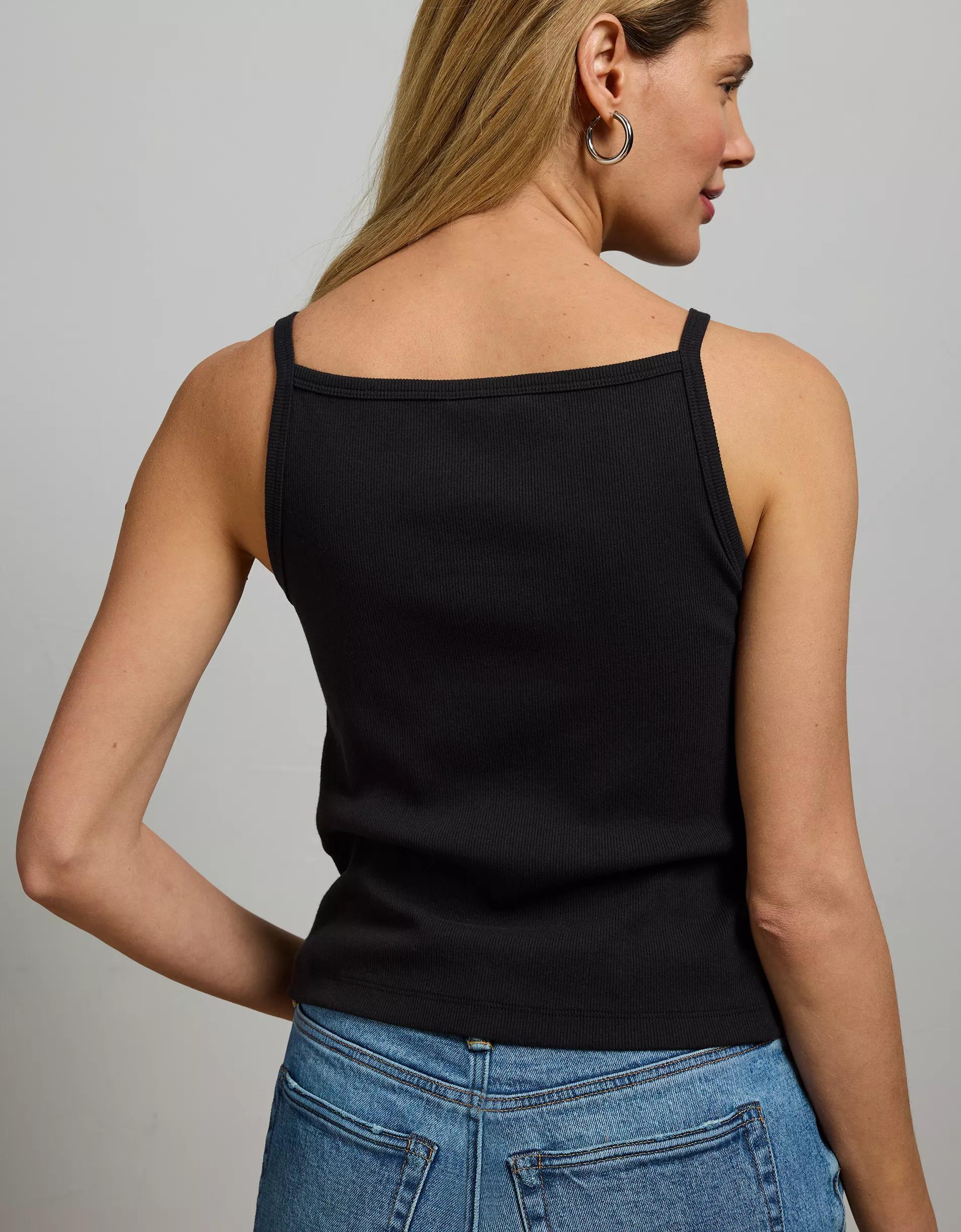 AE77 Premium Straight Neck Tank Top Product Image