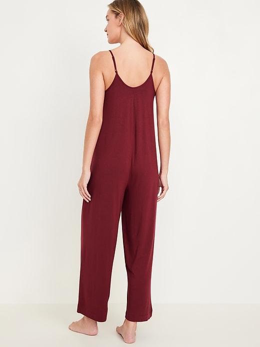 Knit Jersey Pajama Jumpsuit Product Image