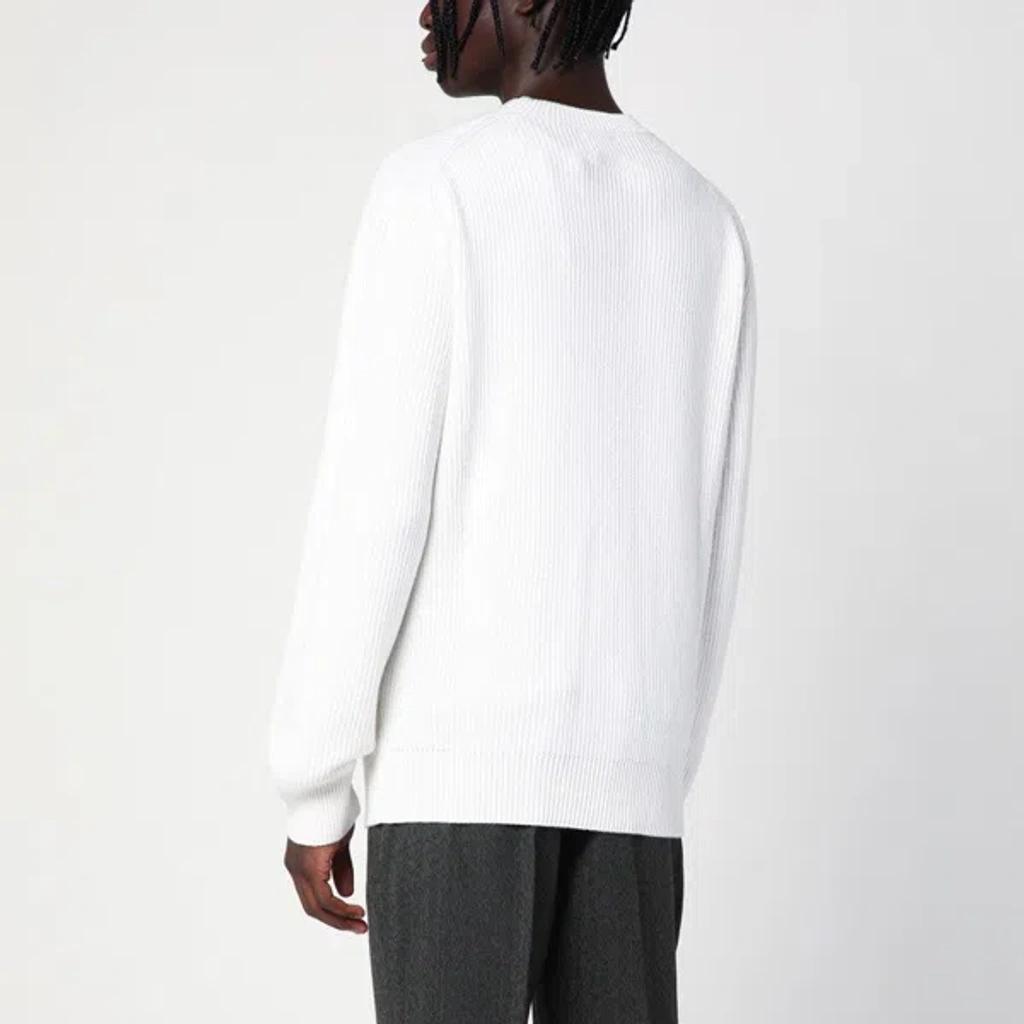 ZEGNA Oasi Beige Cashmere Jumper In White Product Image