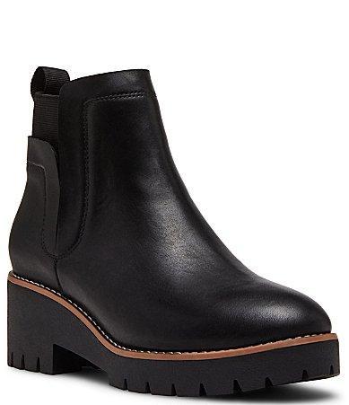 Blondo Danika Waterproof Leather Lug Sole Platform Booties Product Image