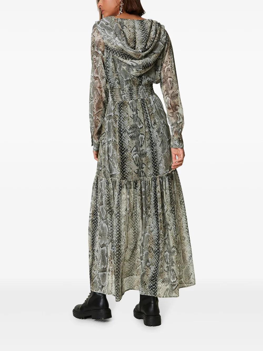 snake-print creponne maxi dress Product Image