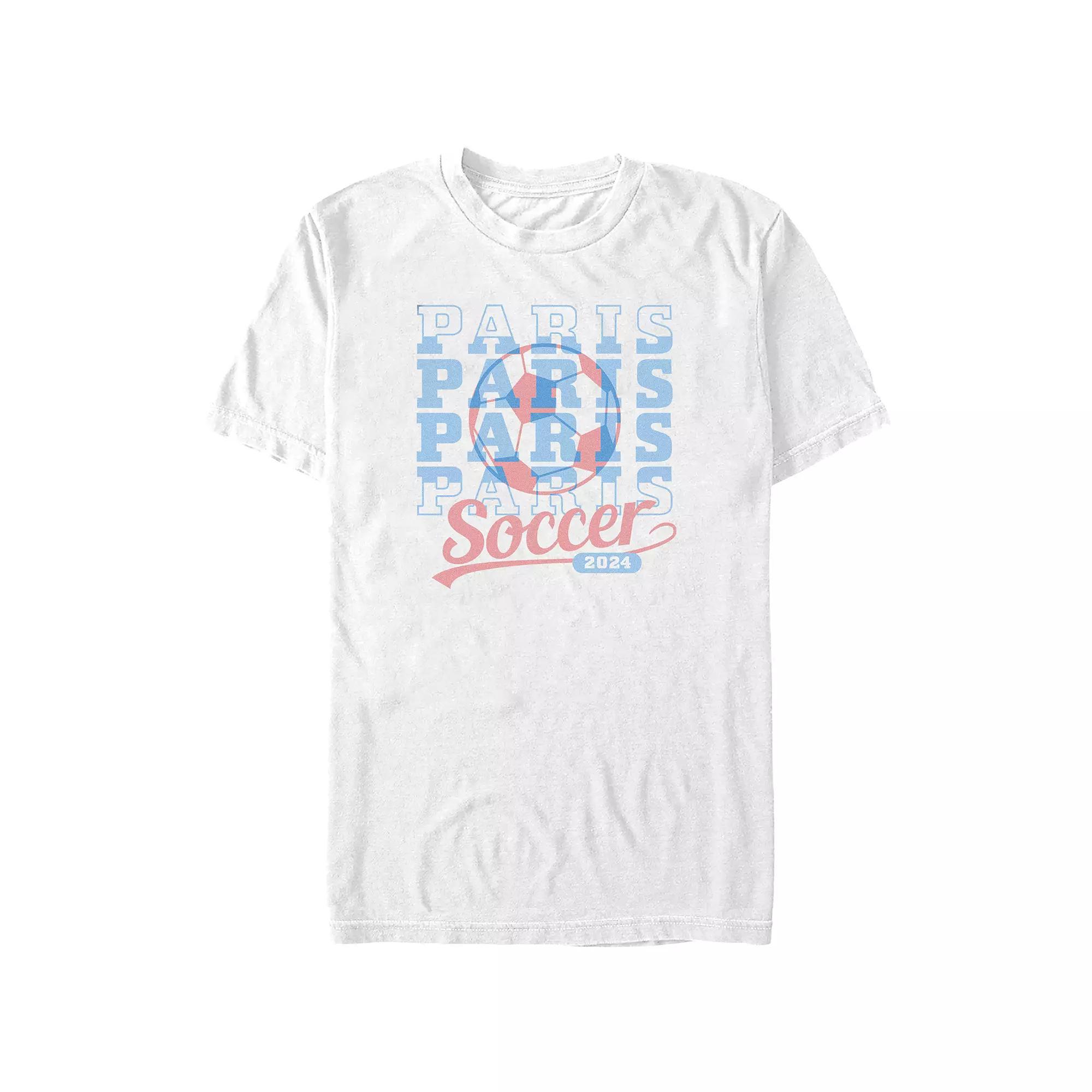 Mens Paris Soccer 2024 Graphic Tee Product Image
